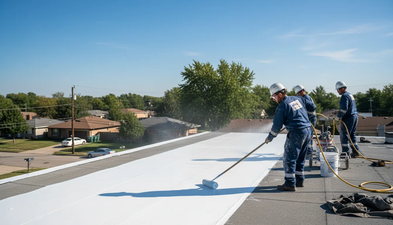 Commercial roof coating in Wing, AL near me